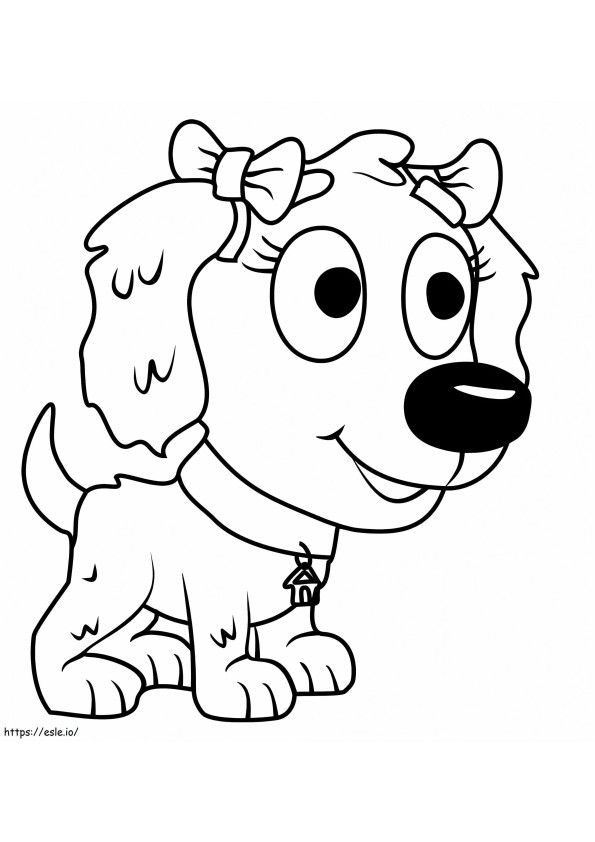 Sweet Pea From Pound Puppies coloring page