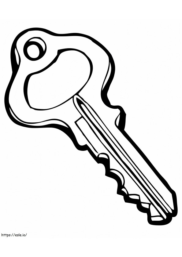 Ein Hausschlüssel ausmalbilder