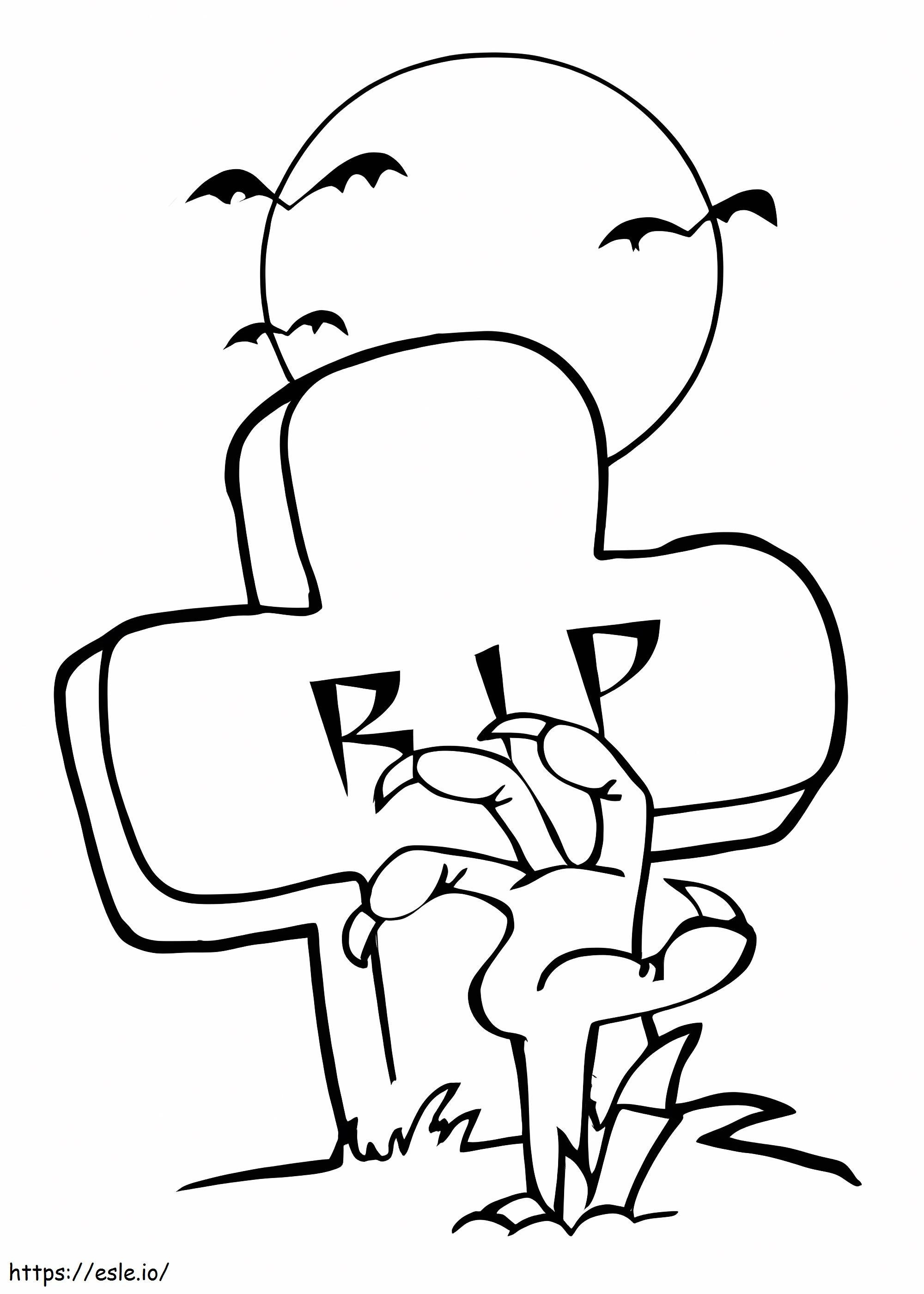 Tombstone 5 coloring page