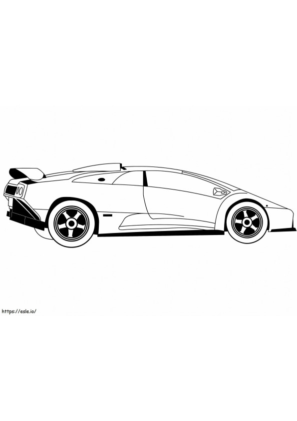 Lamborghini 15 coloring page