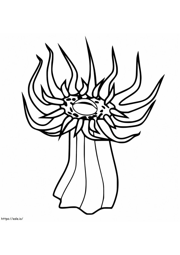Free Sea Anemone coloring page