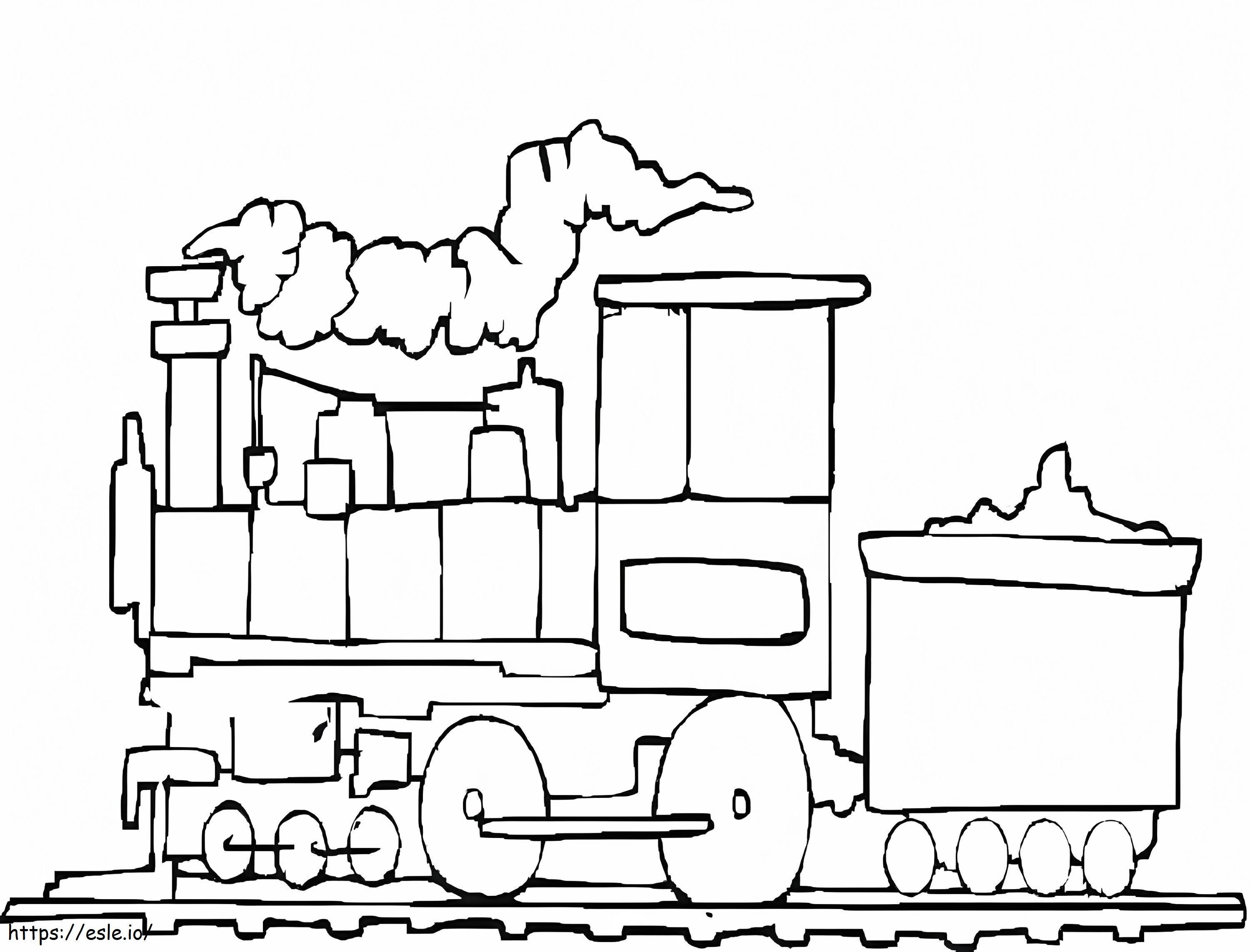 Train 2 coloring page