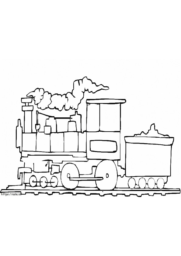 Coloriage Train 2 à imprimer dessin
