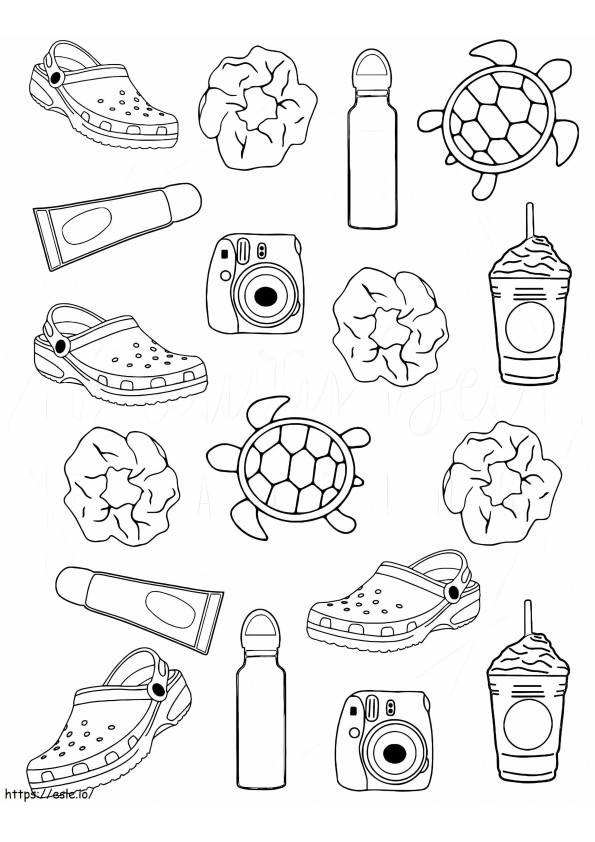 VSCO Stickers coloring page