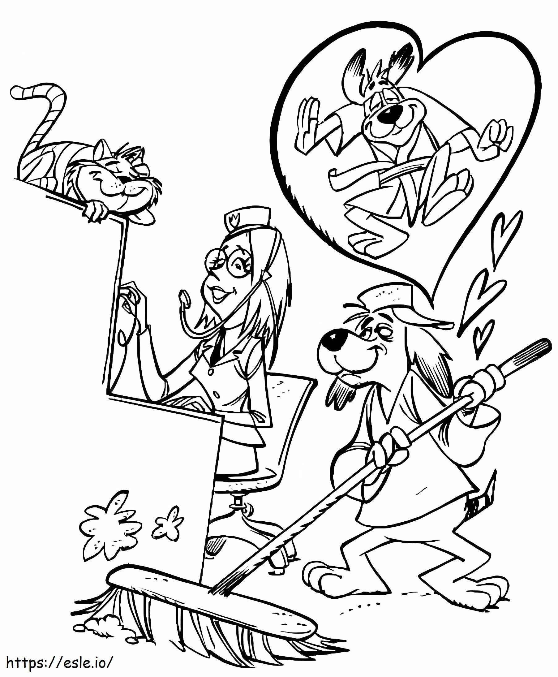Free Hong Kong Phooey coloring page