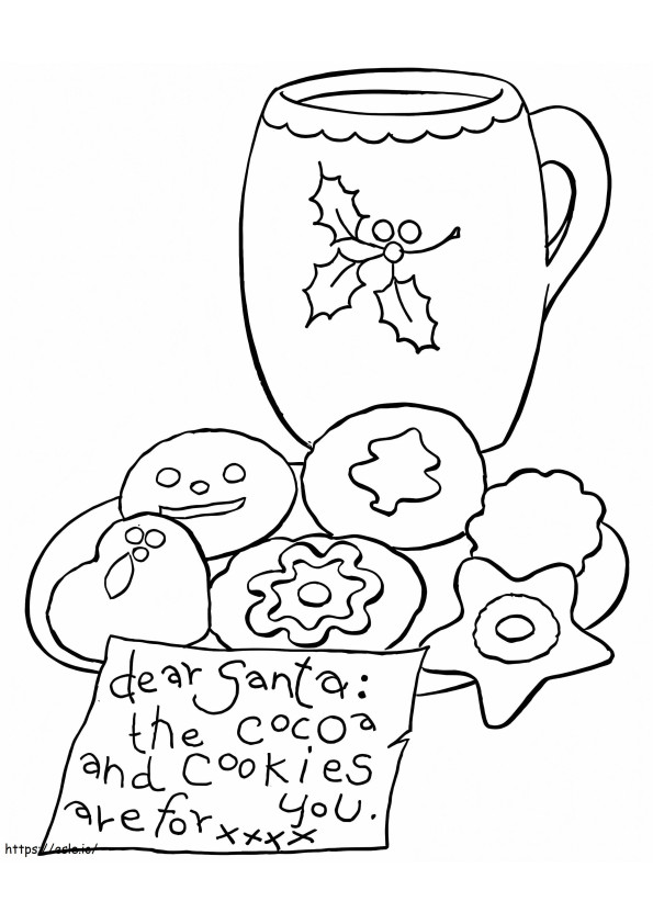 Awesome Christmas Cookie coloring page