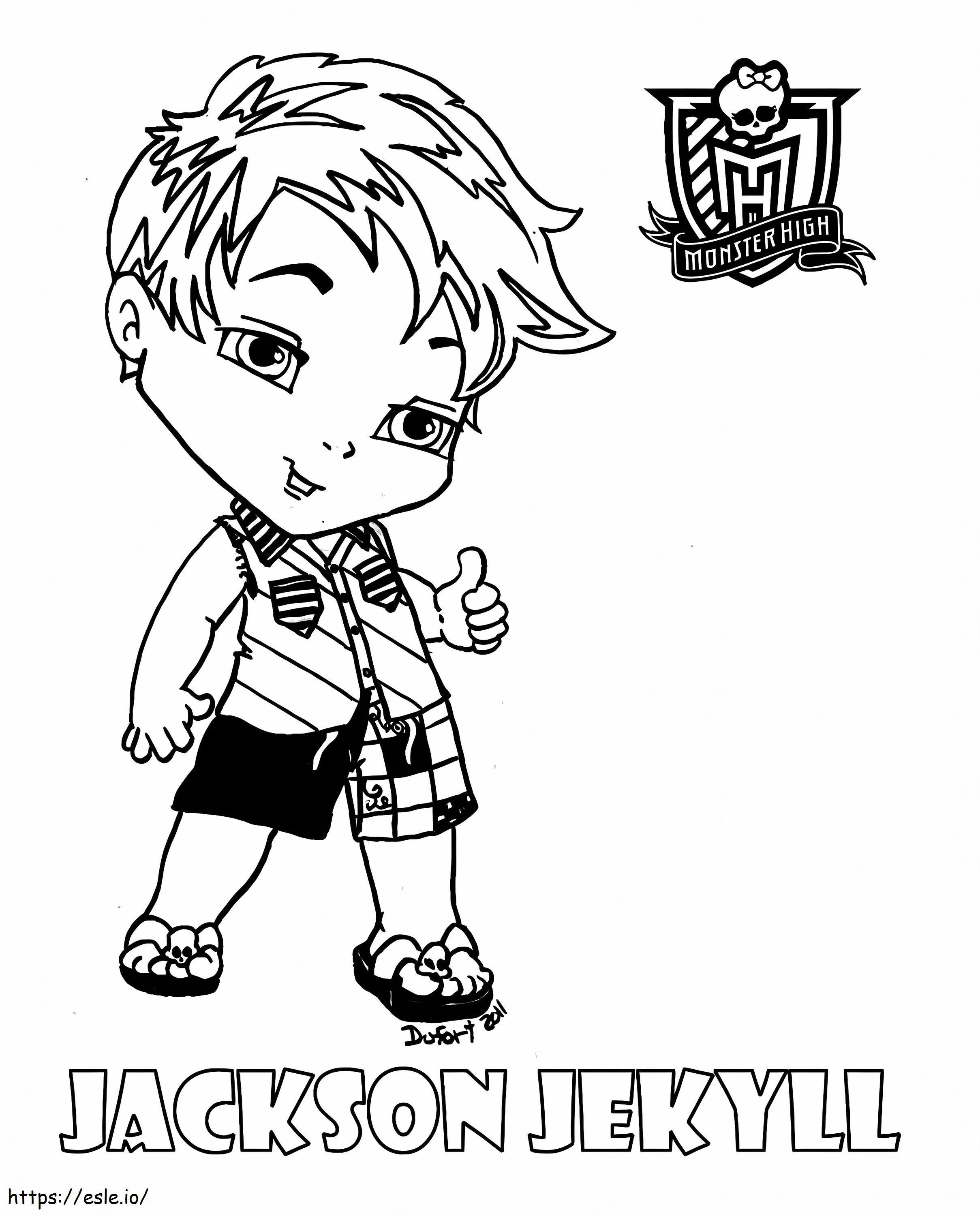 Monster High Baby Jackson Jekyll coloring page