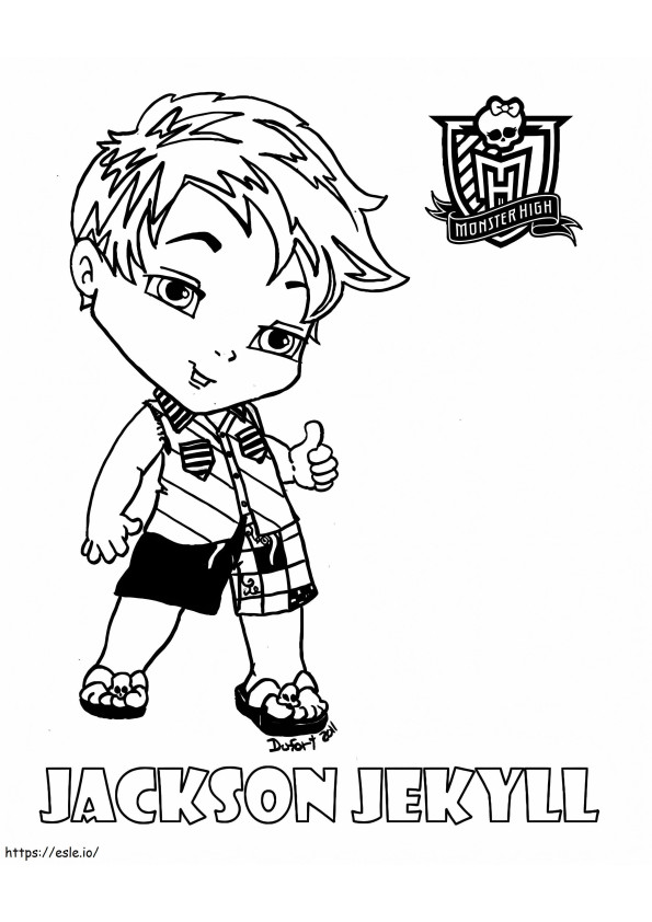 Monster High Baby Jackson Jekyll coloring page
