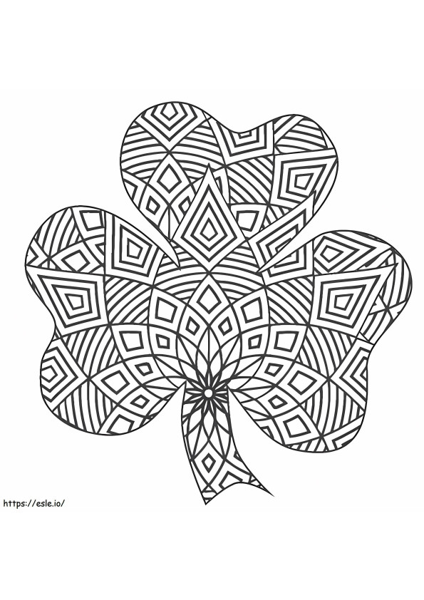 Clover For Adult coloring page