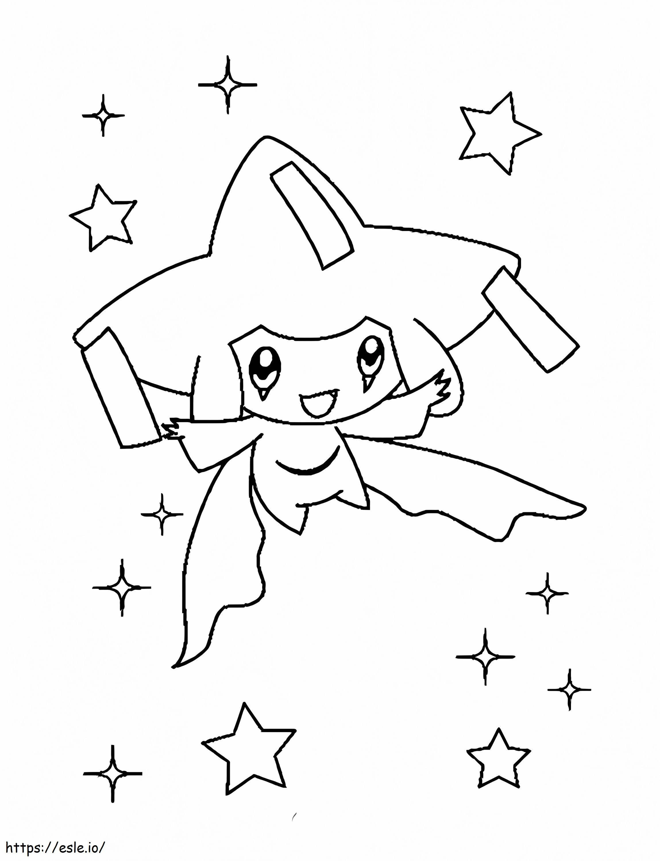 Jirachi 2 coloring page