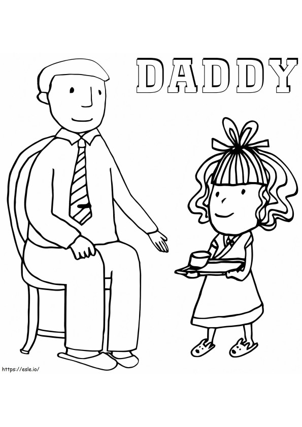 Dad coloring page