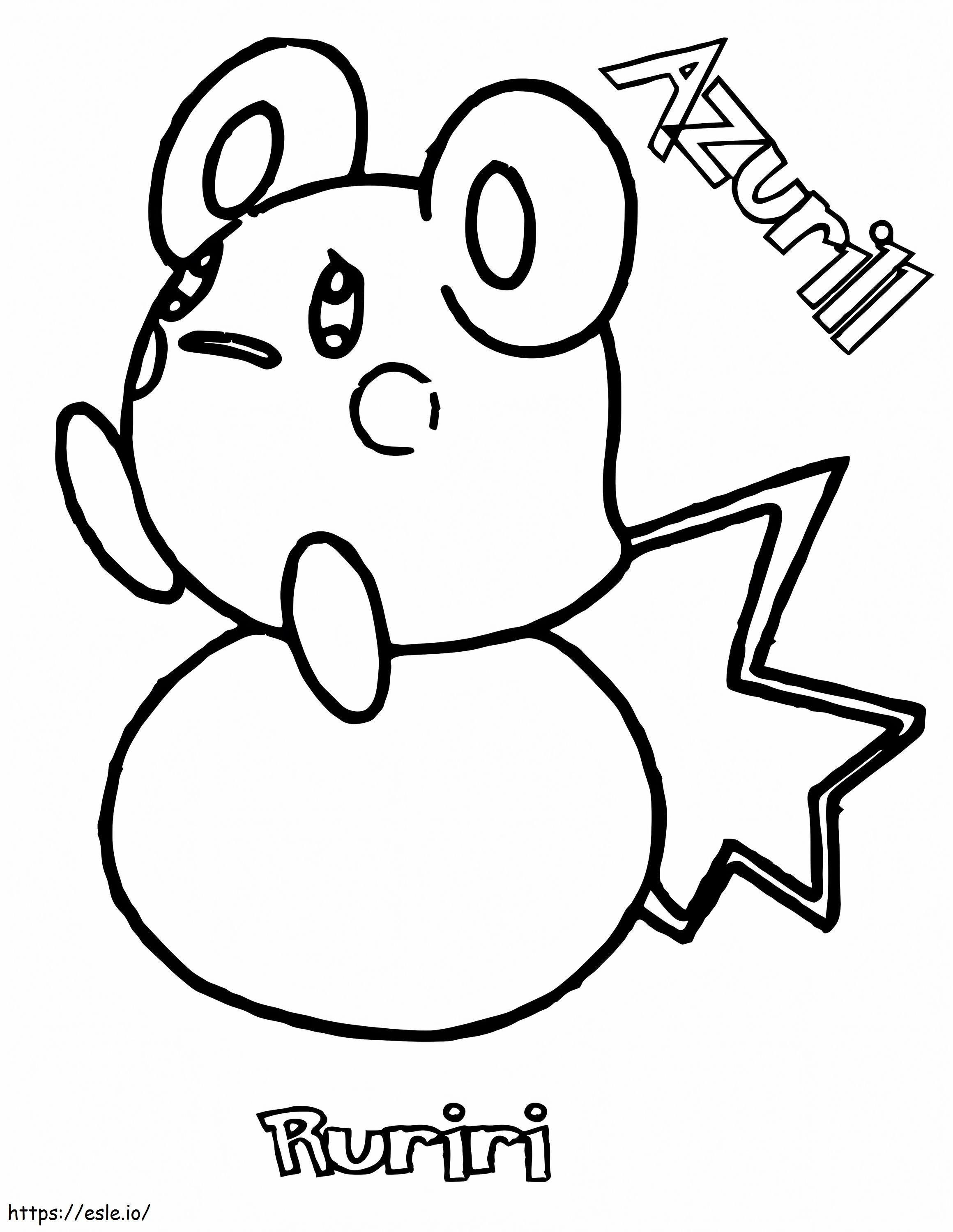 Marill 6 coloring page