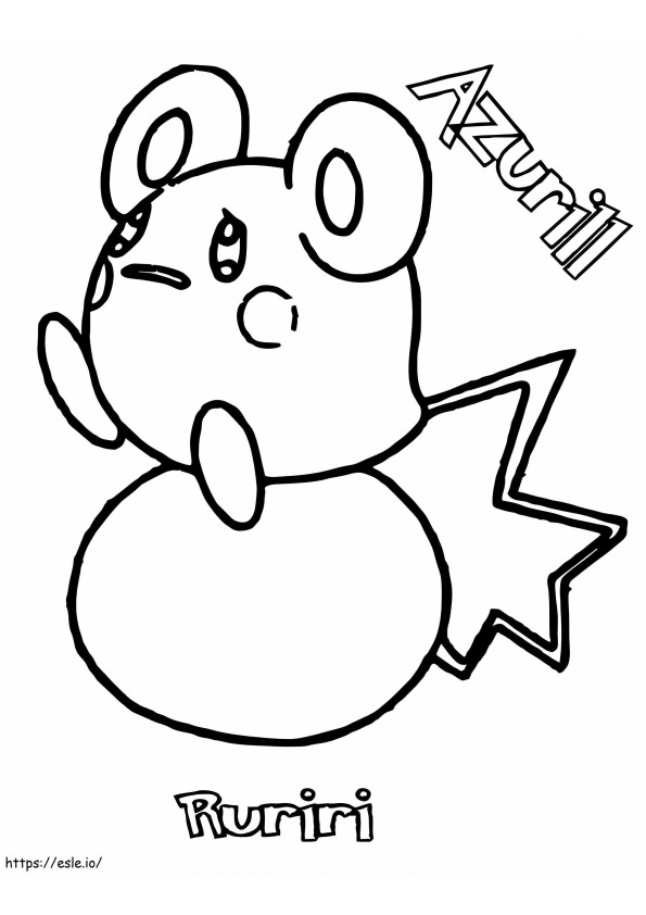 Marill 6 coloring page