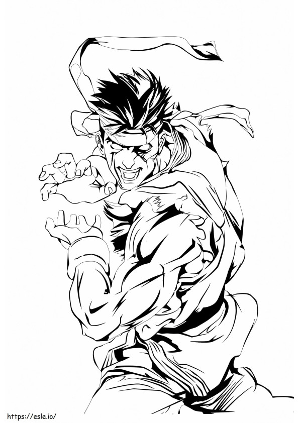 Ryu Kamehameha coloring page