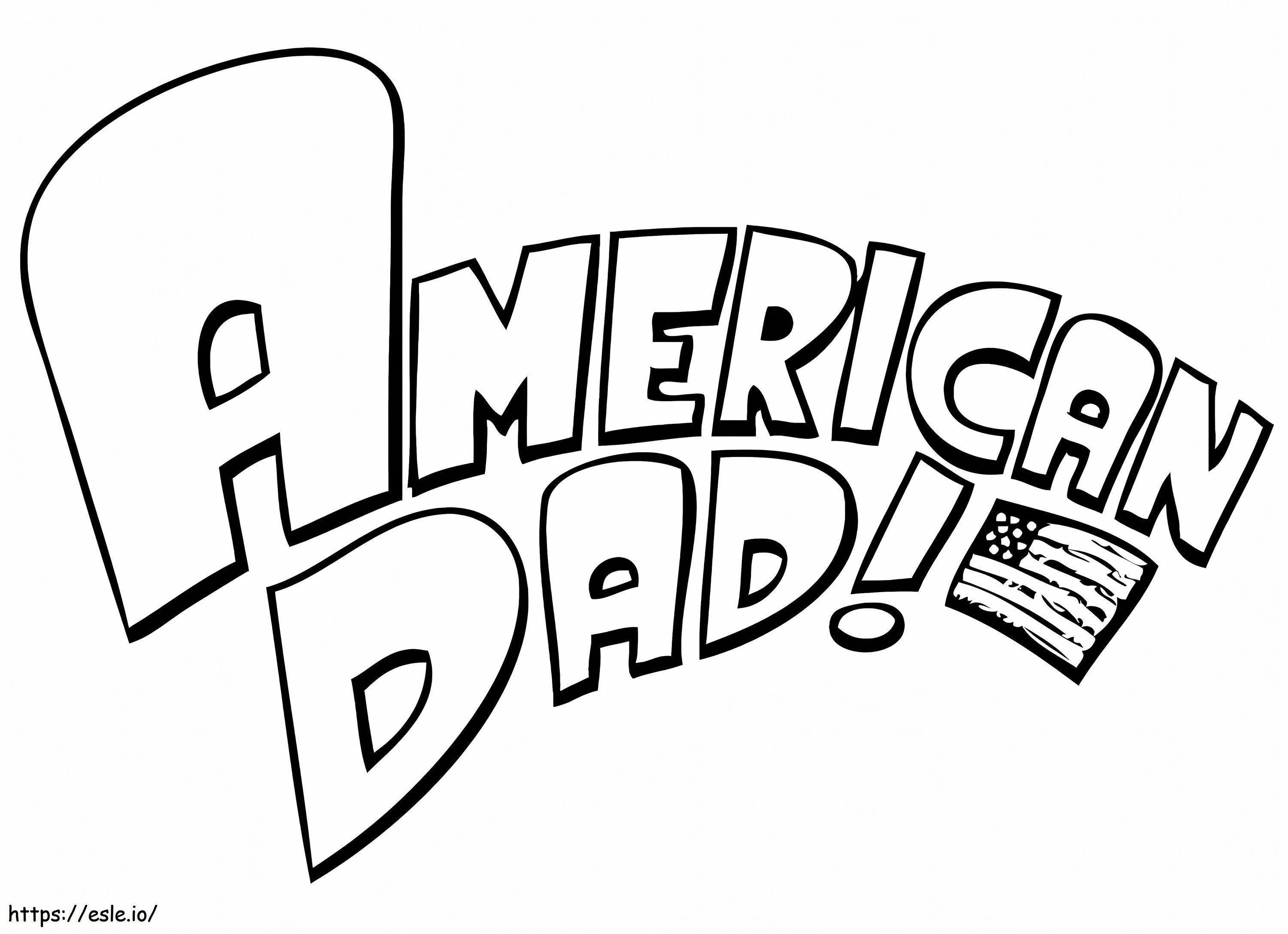 American Dad -logo värityskuva