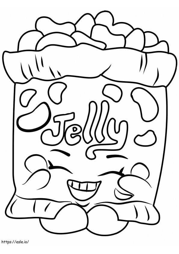 JELLY B Shopkin coloring page