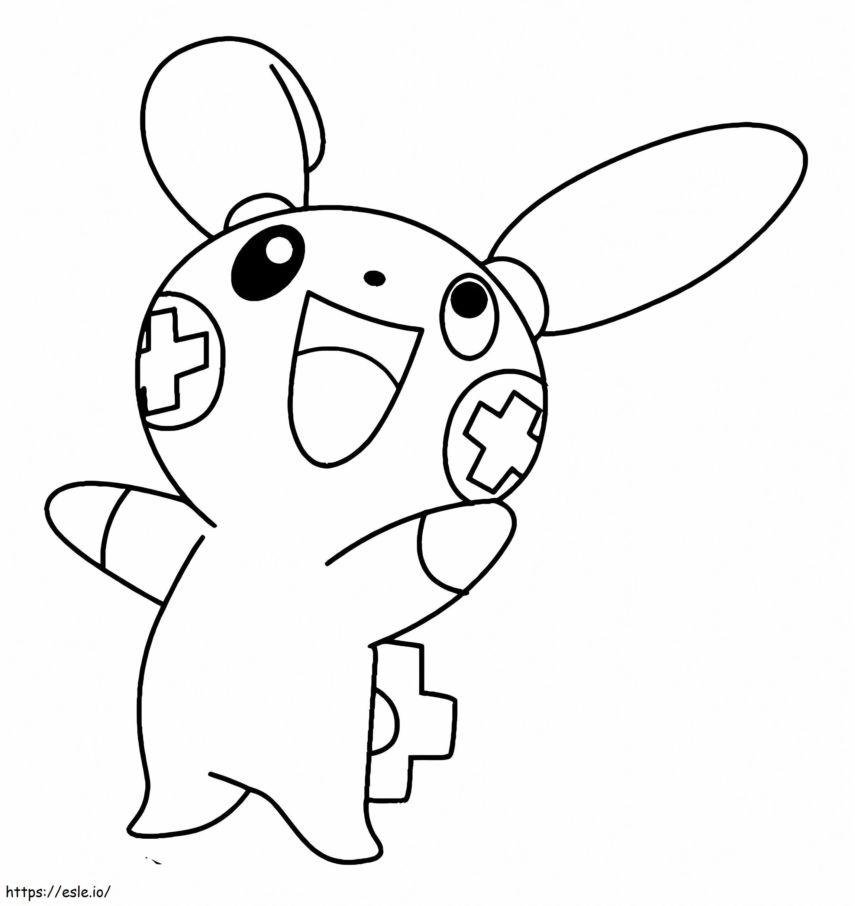 Plusle Pokemon 2 coloring page