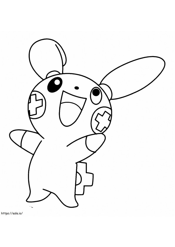 Plusle Pokemon 2 coloring page