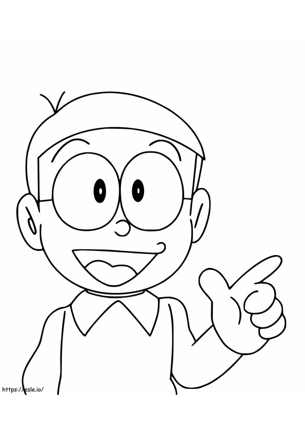 Coloriage Bonne Nobita à imprimer dessin