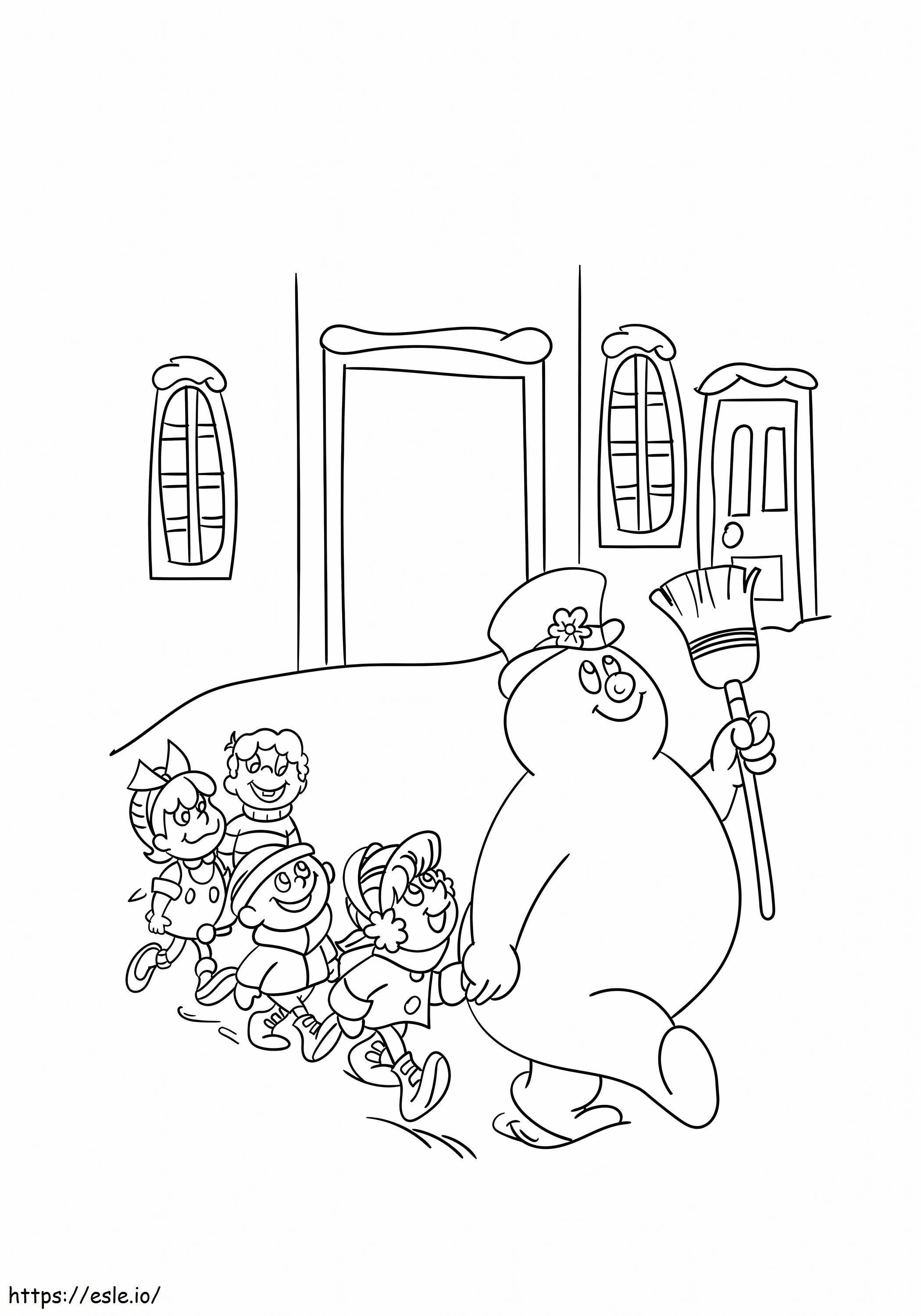 1526734703 Frosty Parading With The Kids 17 A4 coloring page