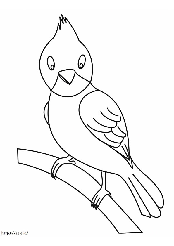 Funny Cardinal coloring page
