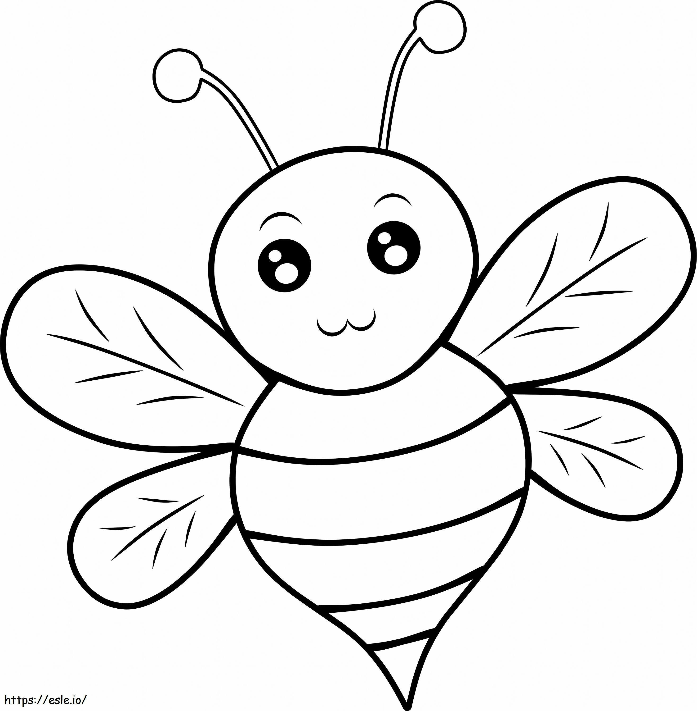 Einfache Biene ausmalbilder