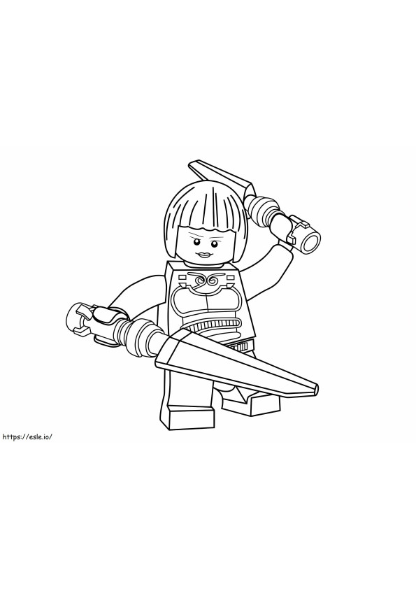 Coloriage Lego Ninja Garçon à imprimer dessin