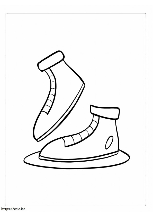 Printable Shoes coloring page