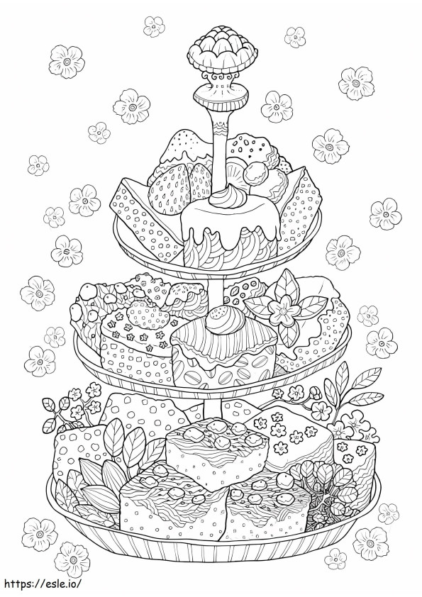 Adult For Dessert coloring page