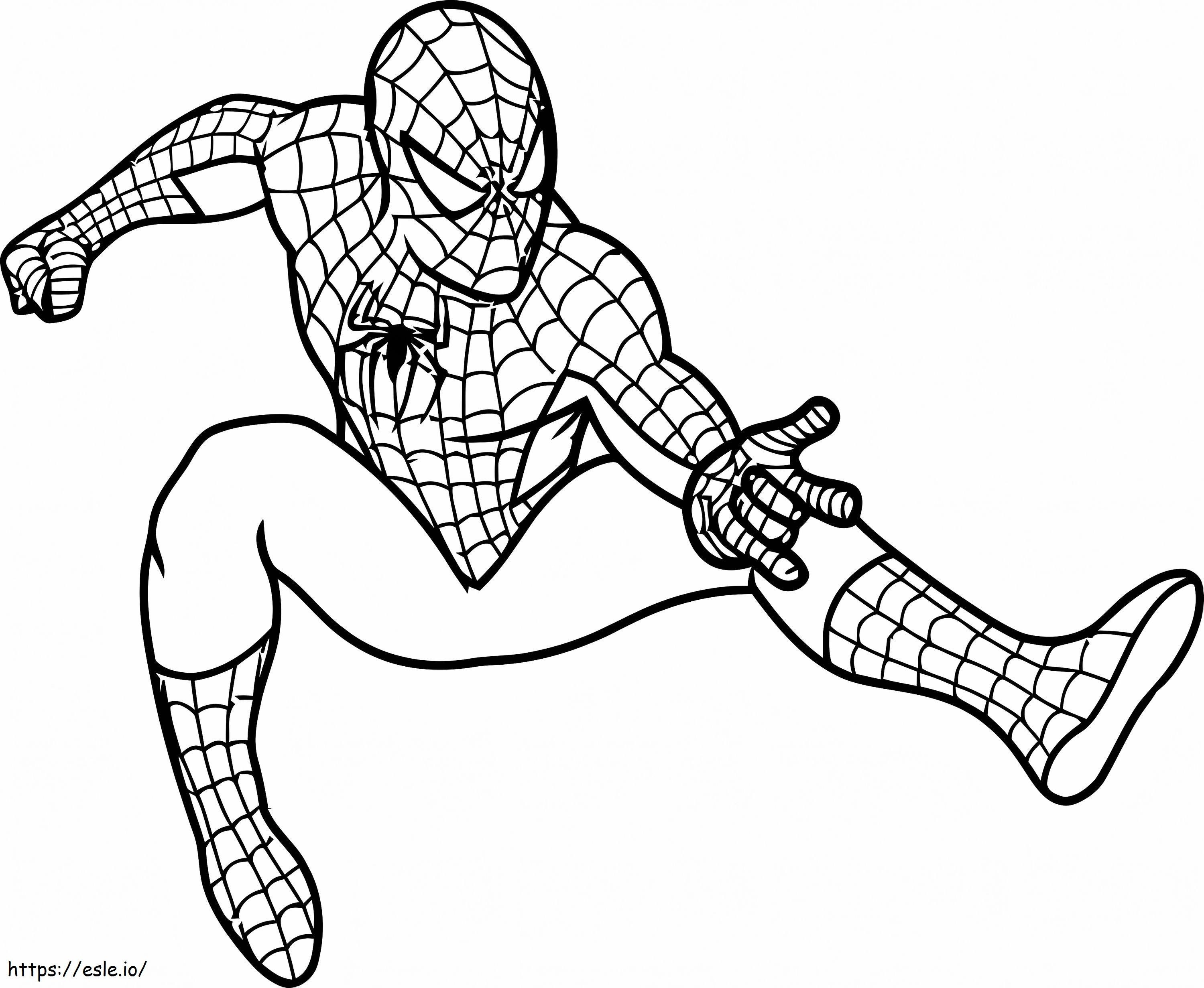 Coloriage 1532664236 Spiderman A4 à imprimer dessin