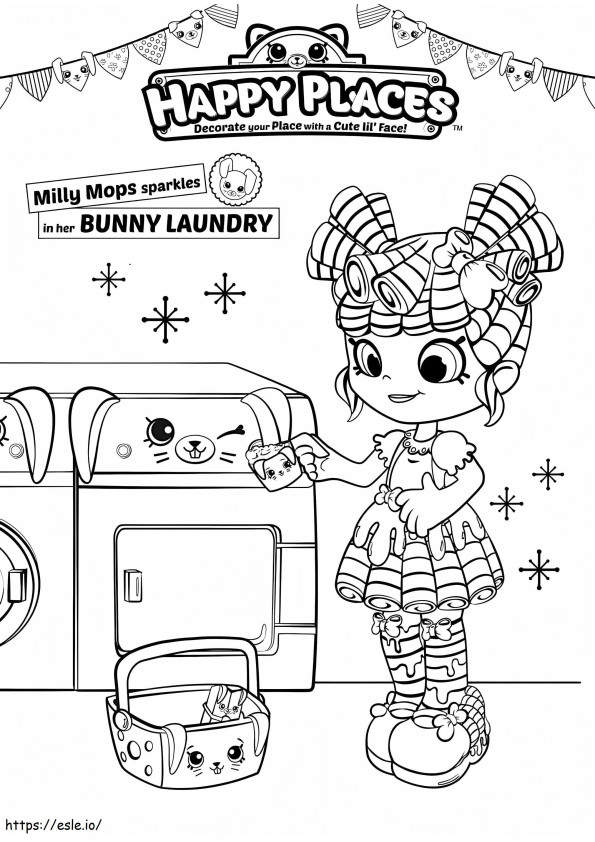 Milly Mops Shopkins Shoppies coloring page