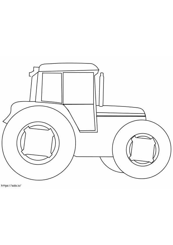 Tractor agricol de colorat