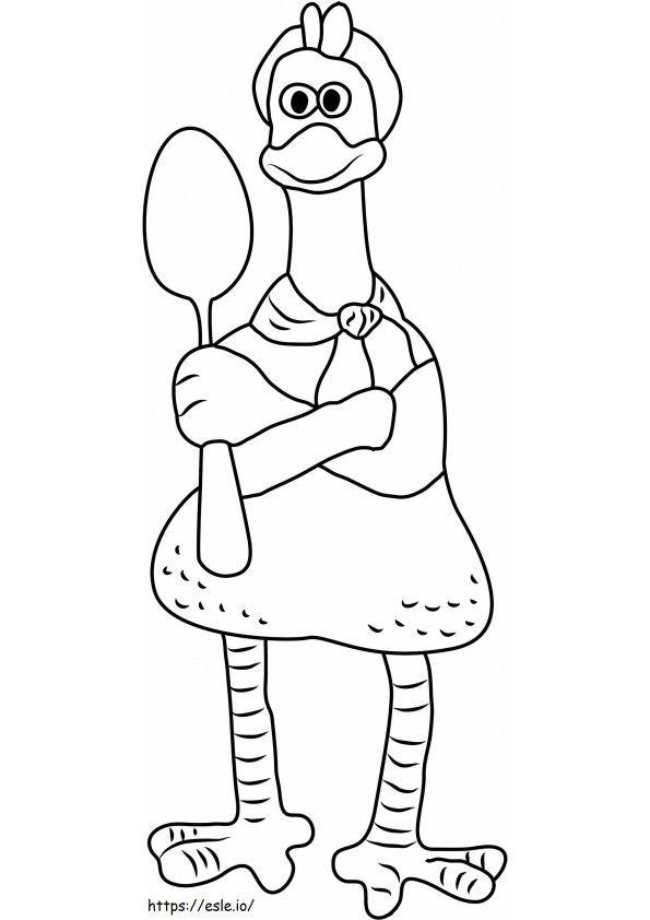 1531538050 Ginger Holding Spoon A4 coloring page