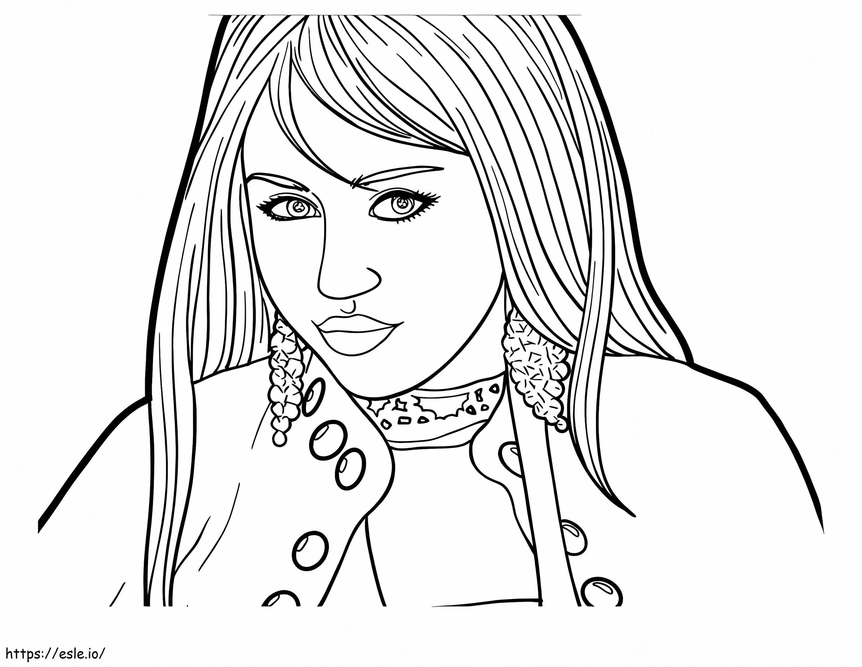 Hannah Montana para impressão para colorir