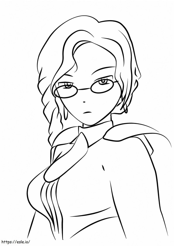 Glynda Goodwitch From RWBY coloring page