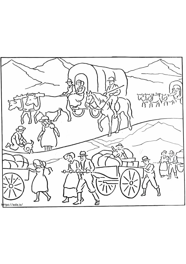 Pioneer Day 1 coloring page