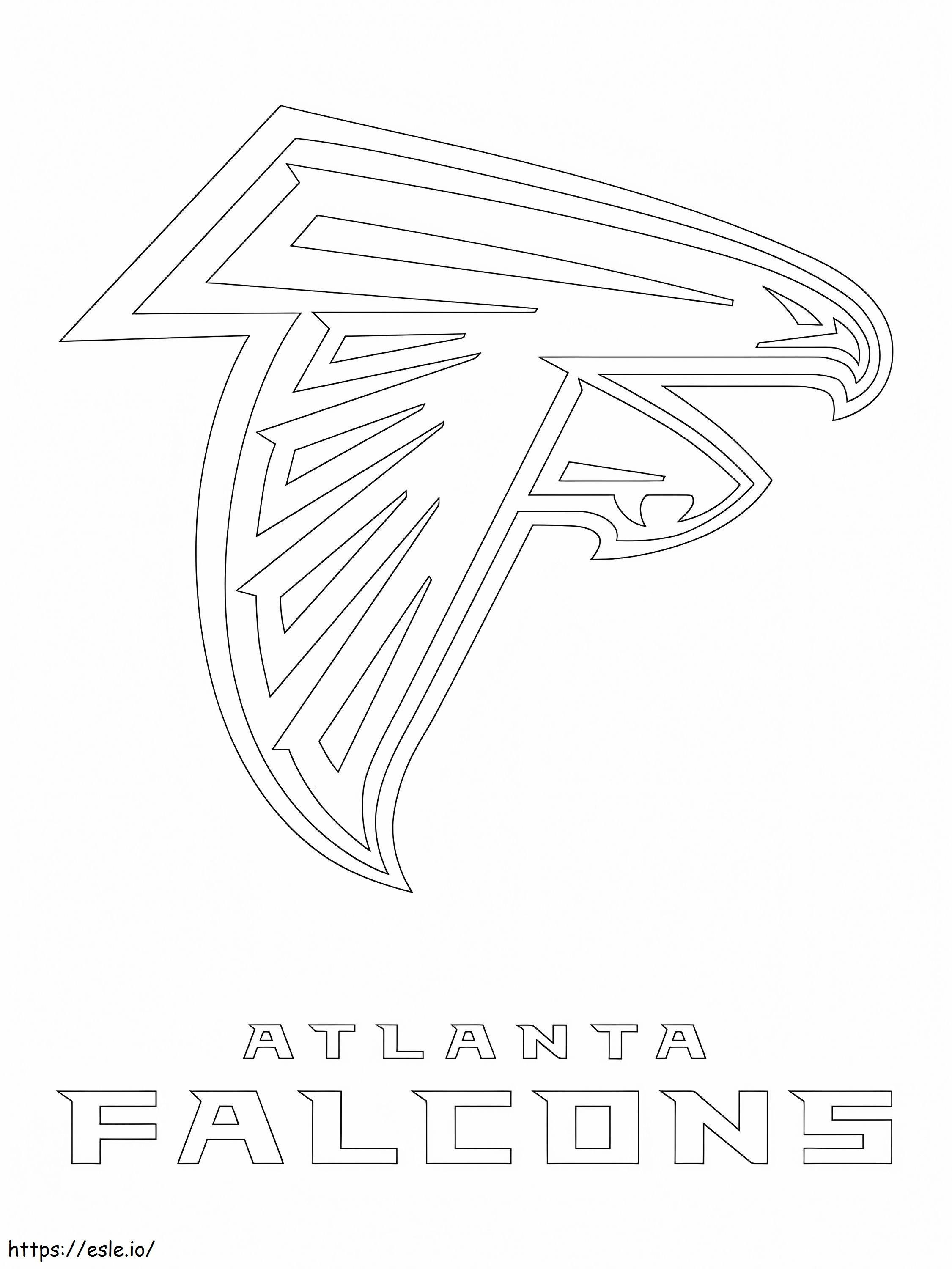 Logo Atlanty Falcons kolorowanka