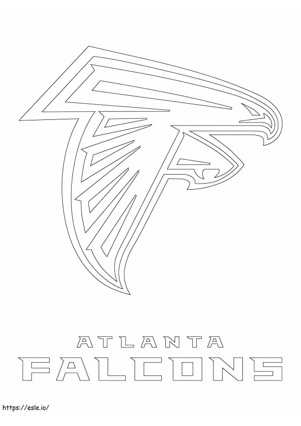 Atlanta Şahinleri Logosu boyama