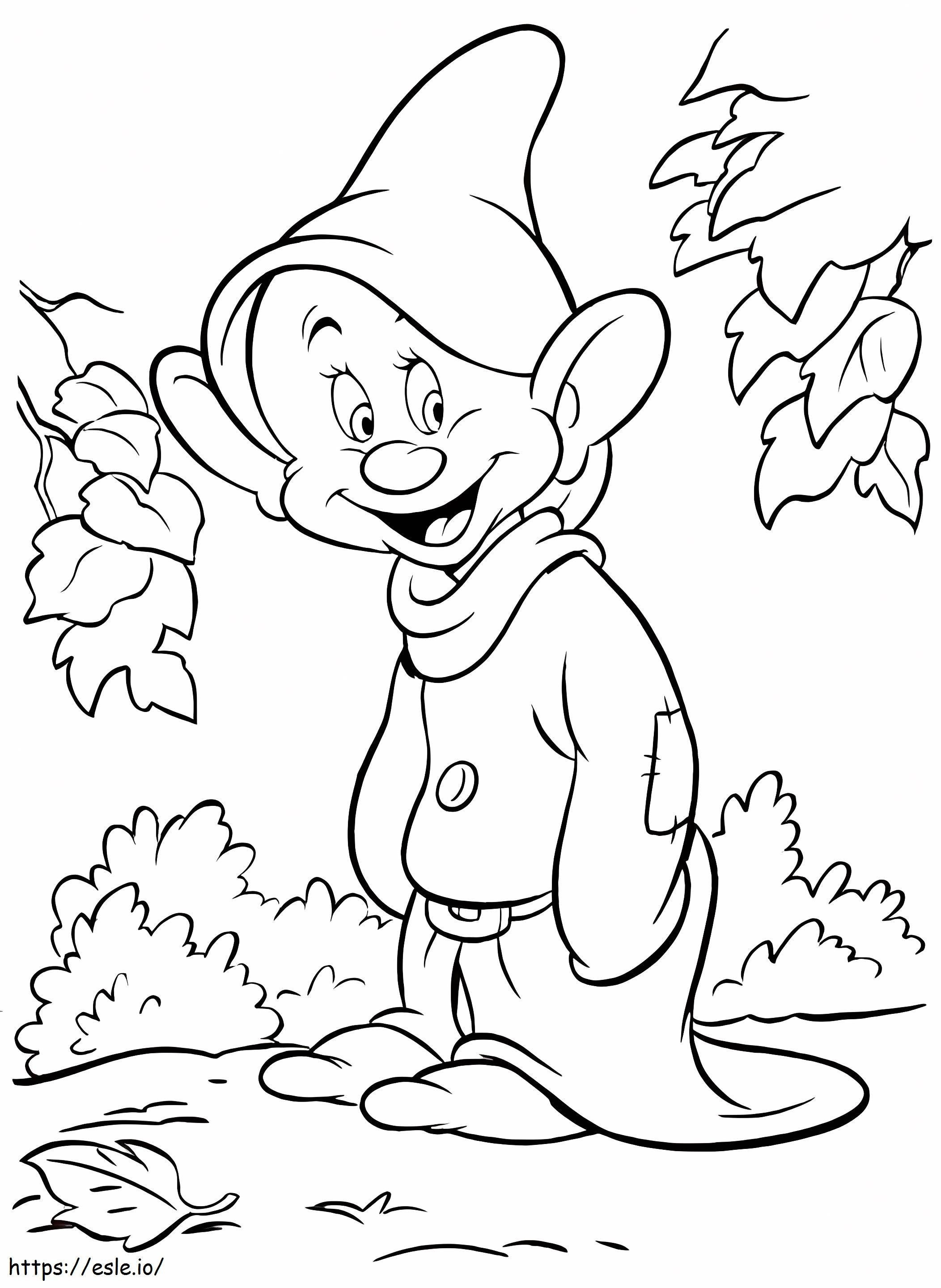 Dopey Dwarf coloring page