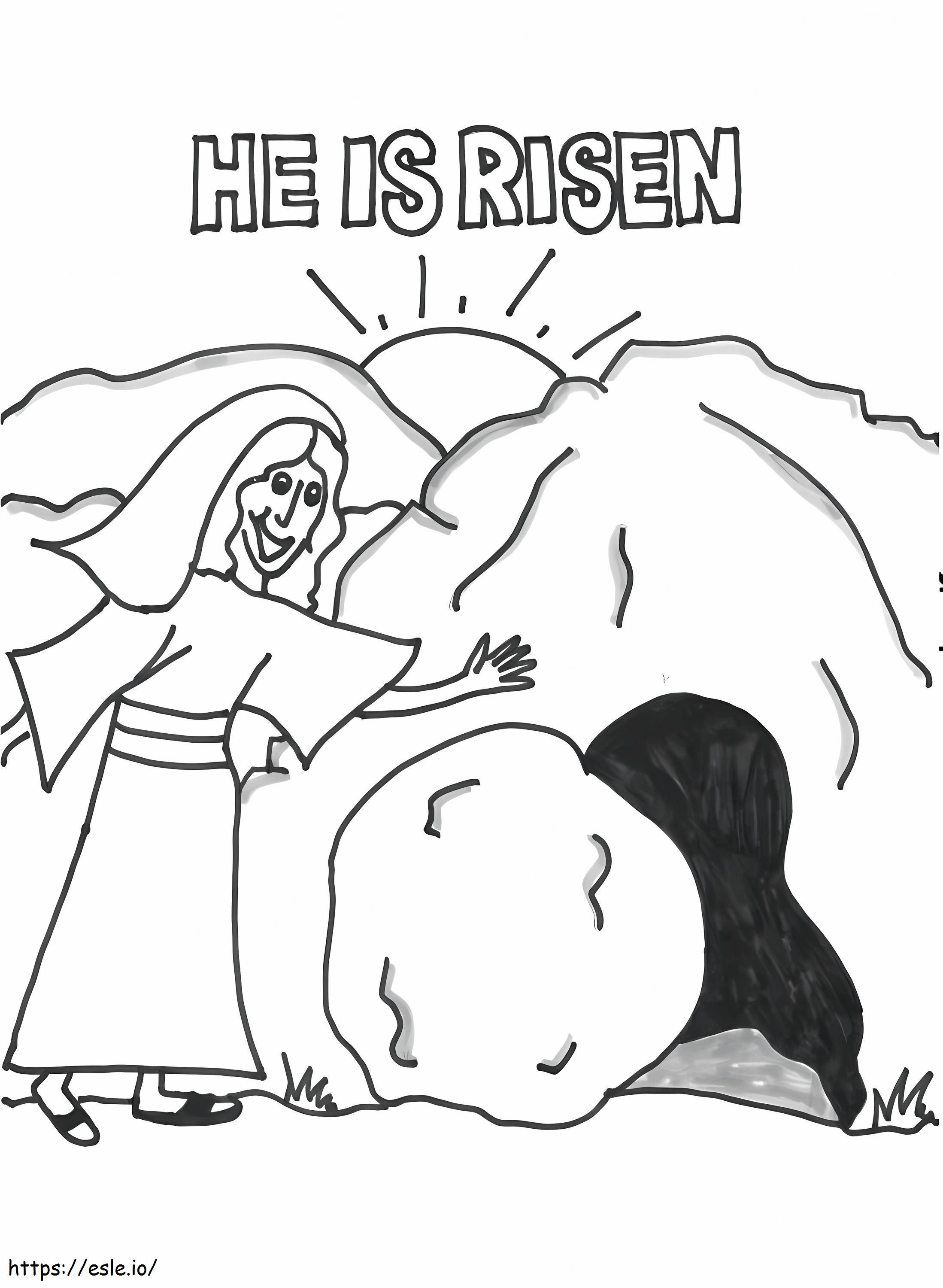He Is Risen 12 coloring page