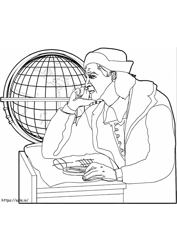 Christopher Columbus 5 coloring page