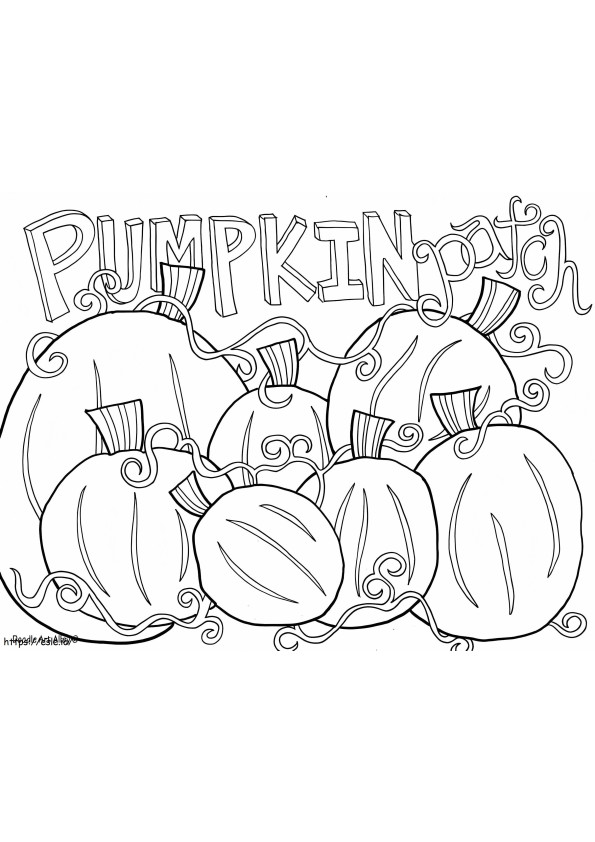Pumpkin Patch Free To Print coloring page