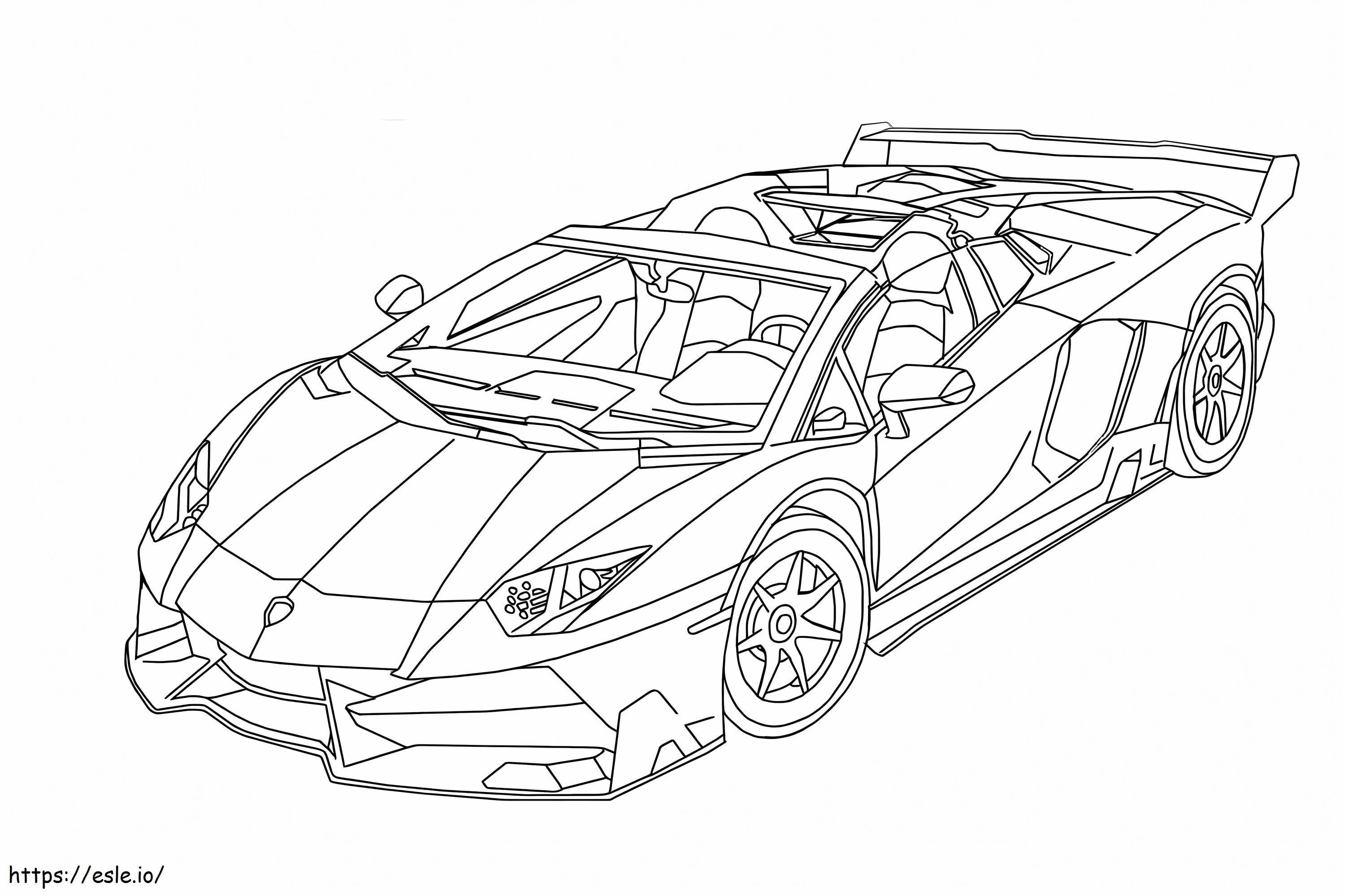 Normal Lamborghini coloring page