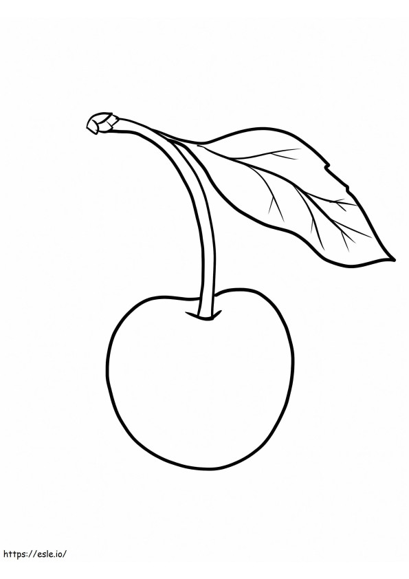 Basic Cherry coloring page