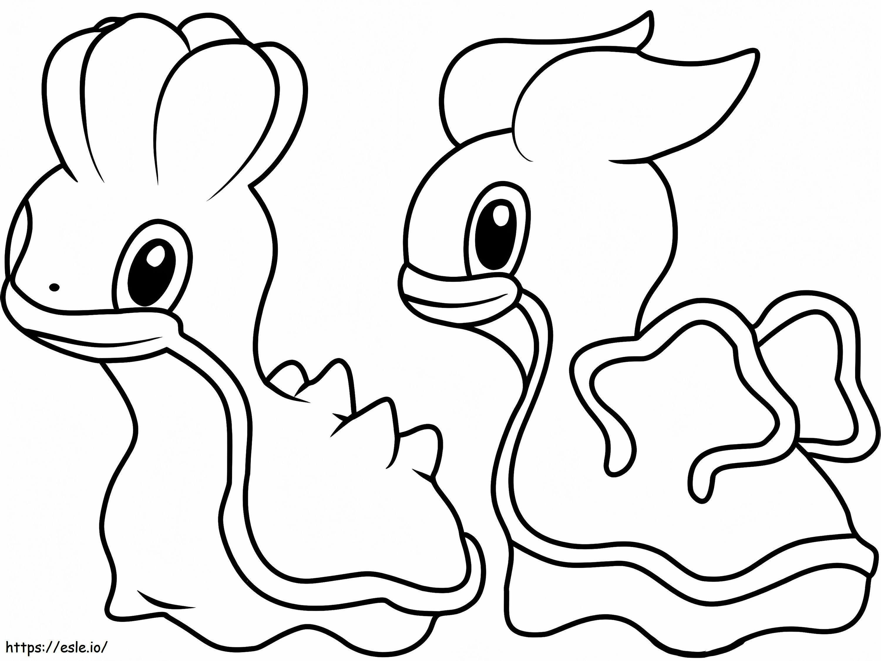 Coloriage Pokémon Shellos à imprimer dessin