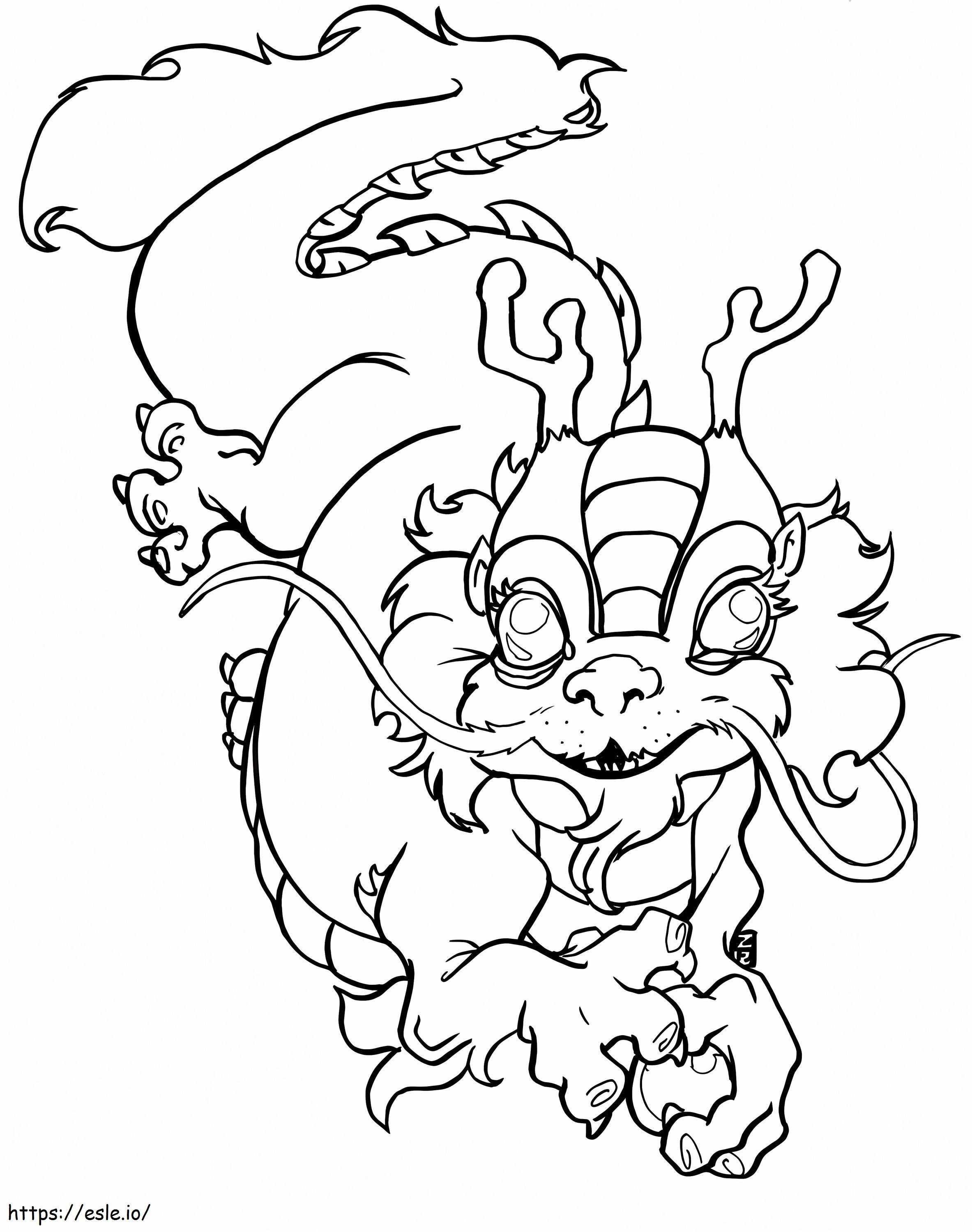 Dragon Tattoo coloring page