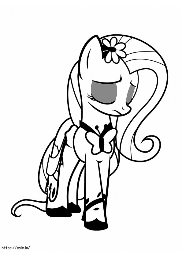 Fluttershy Is Sad coloring page