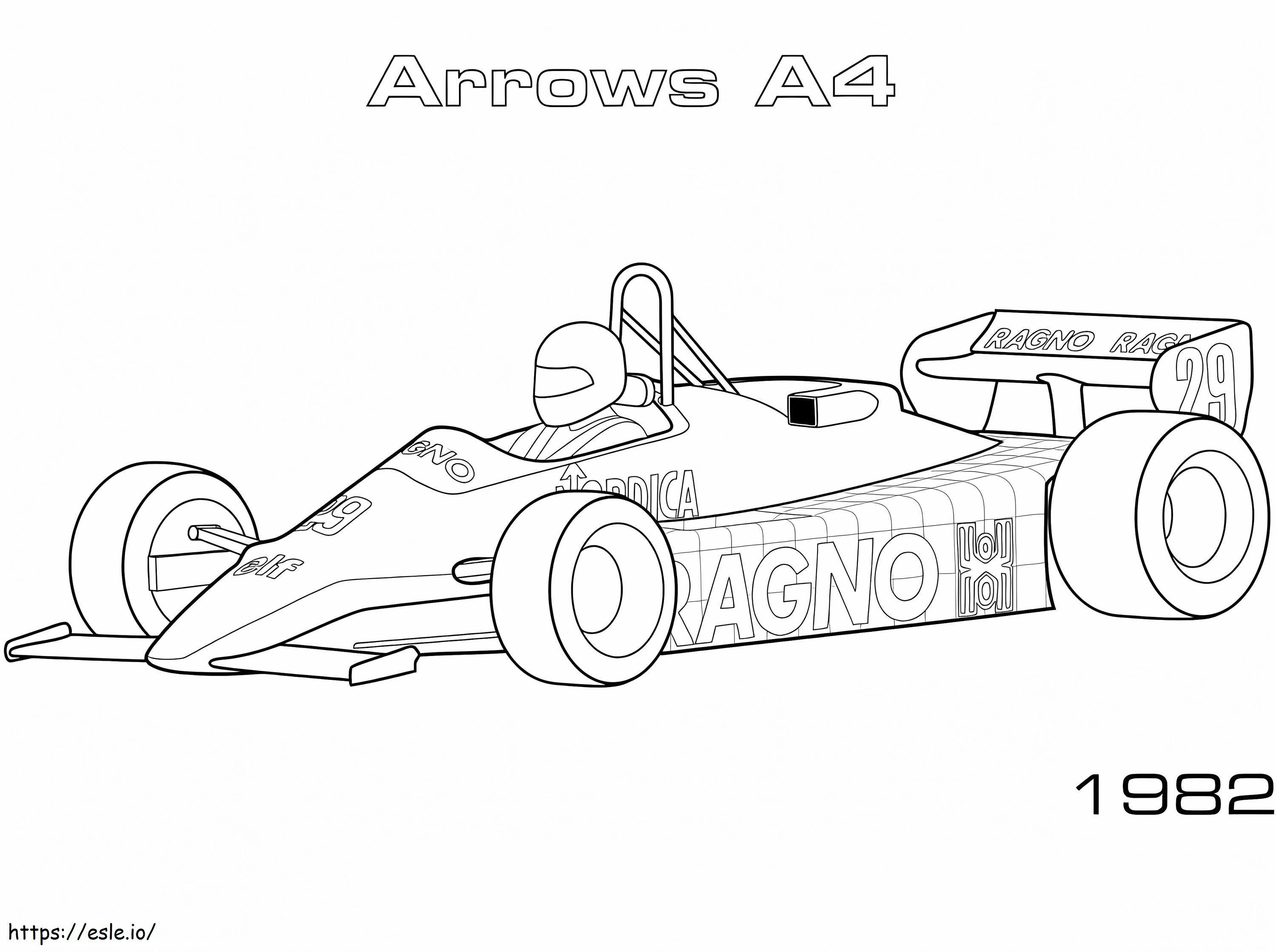 Mașină de curse de Formula 1 9 de colorat
