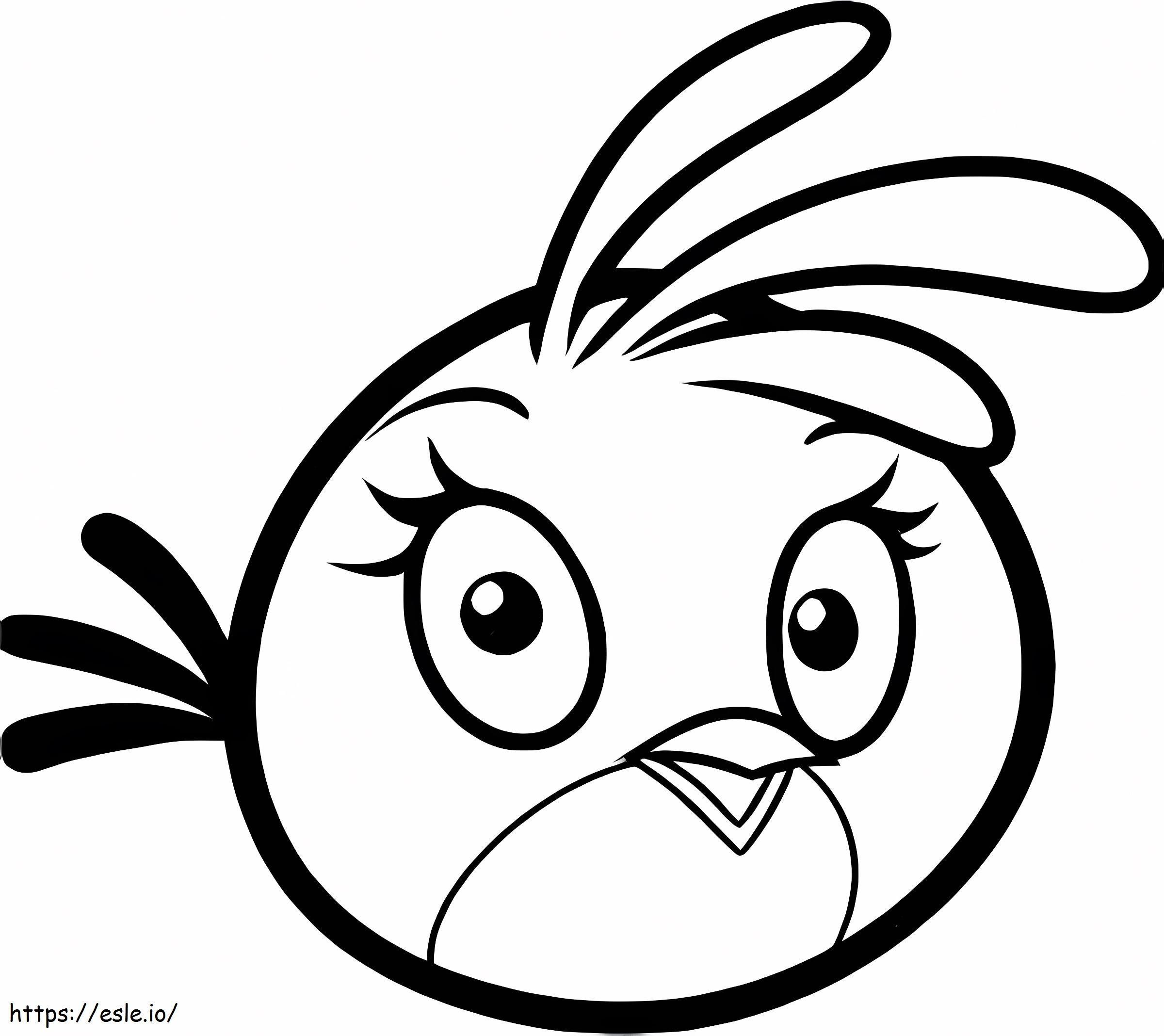 Frumoasa Angry Birds Stella de colorat