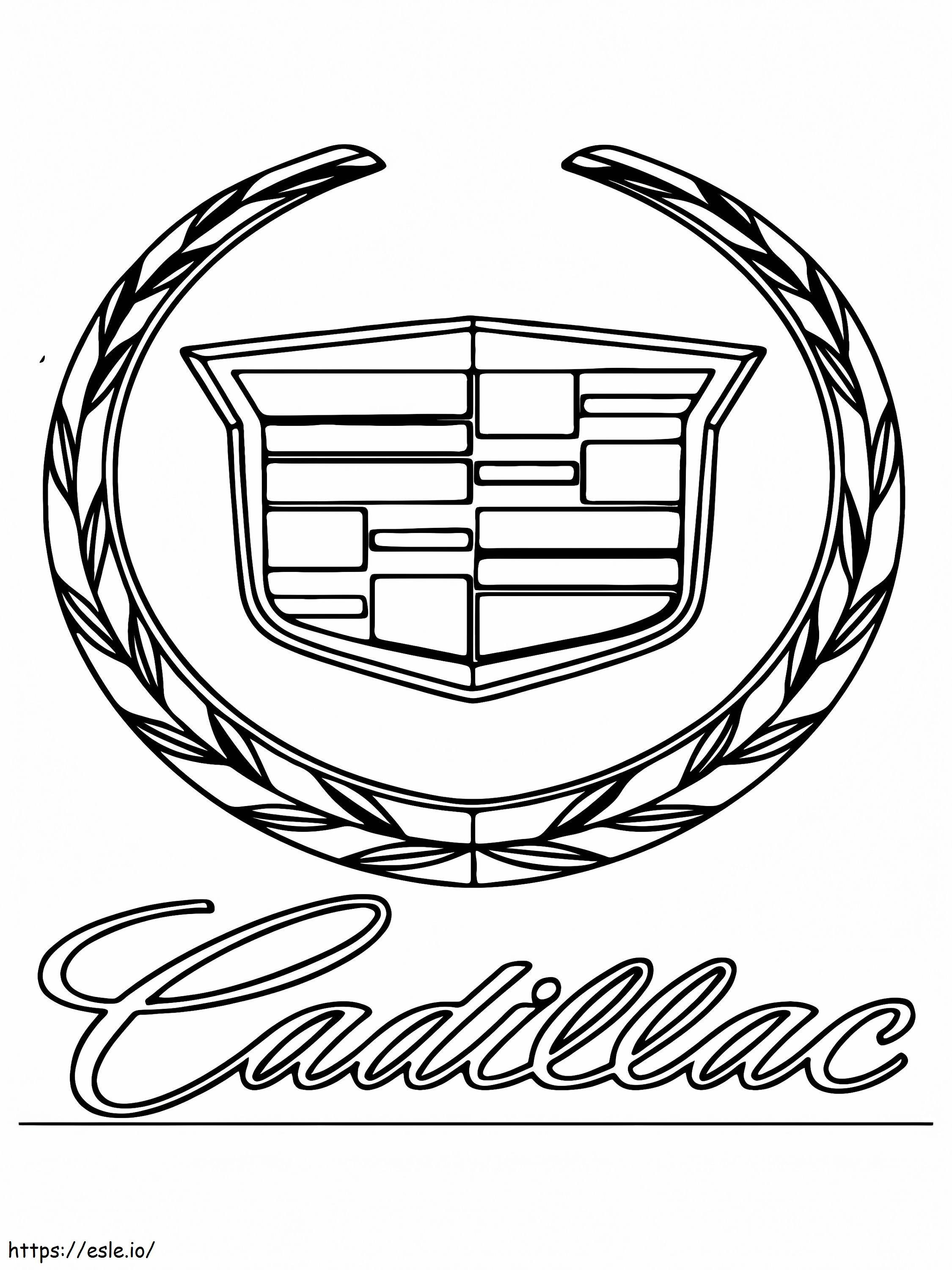 Cadillac Car Logo coloring page